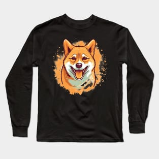 Happy Shiba Inu Long Sleeve T-Shirt